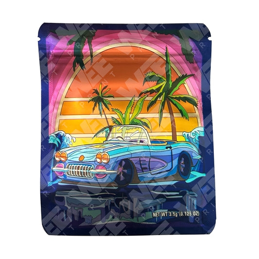 Sunset Car 3.5G Mylar Bags