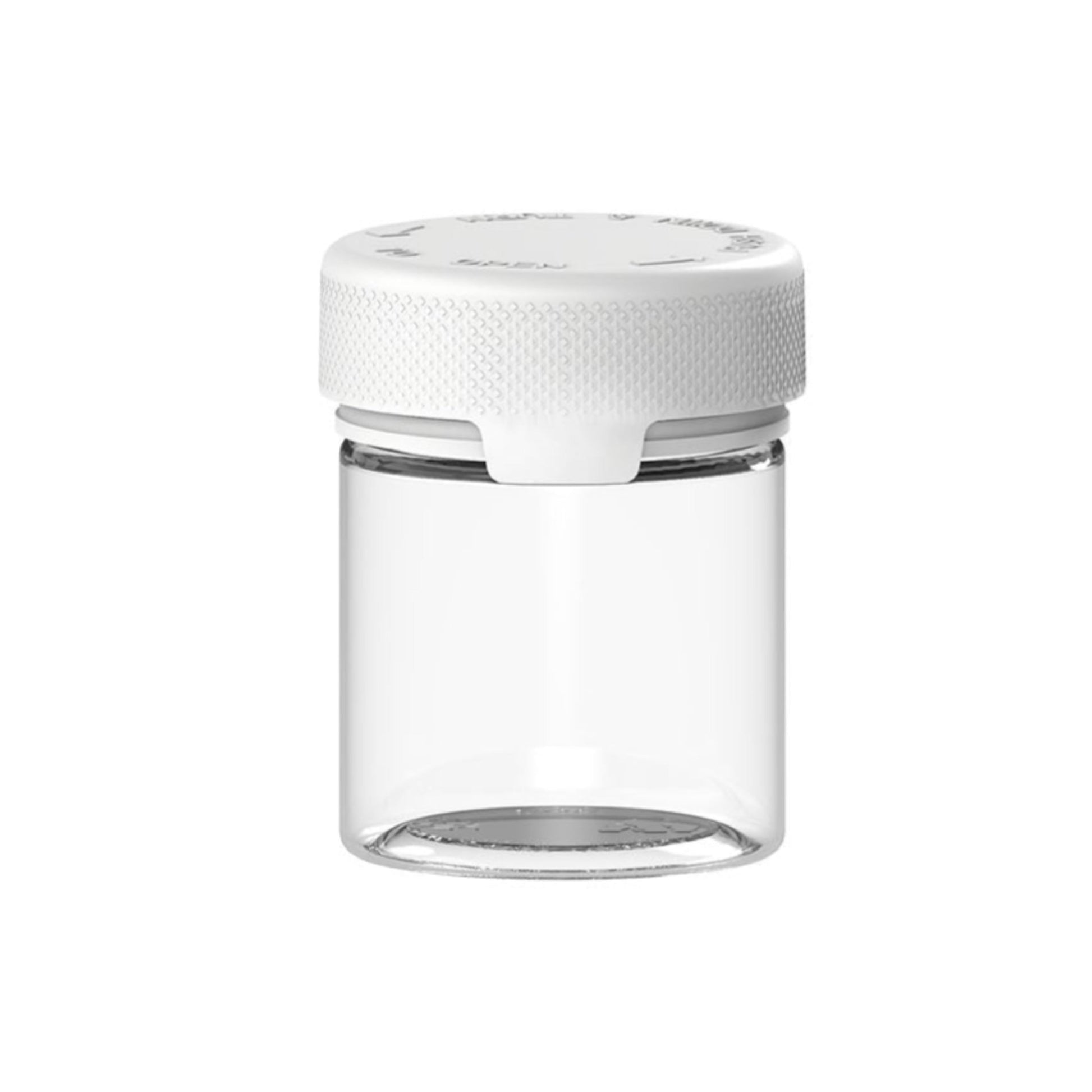 3 oz Child Resistant Clear White Glass Jars